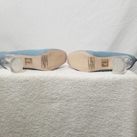 Forever 21 blue clear heal boots with zippers - Picture 9 of 10